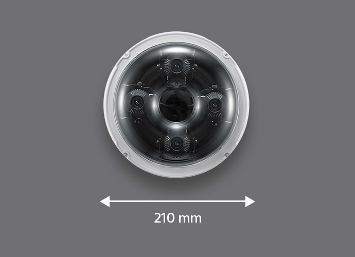 Image illustrating the compact size of the camera