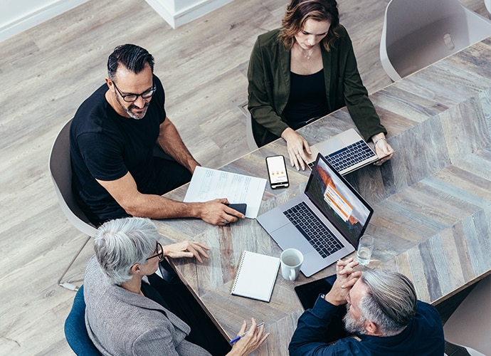 Business meeting in progress