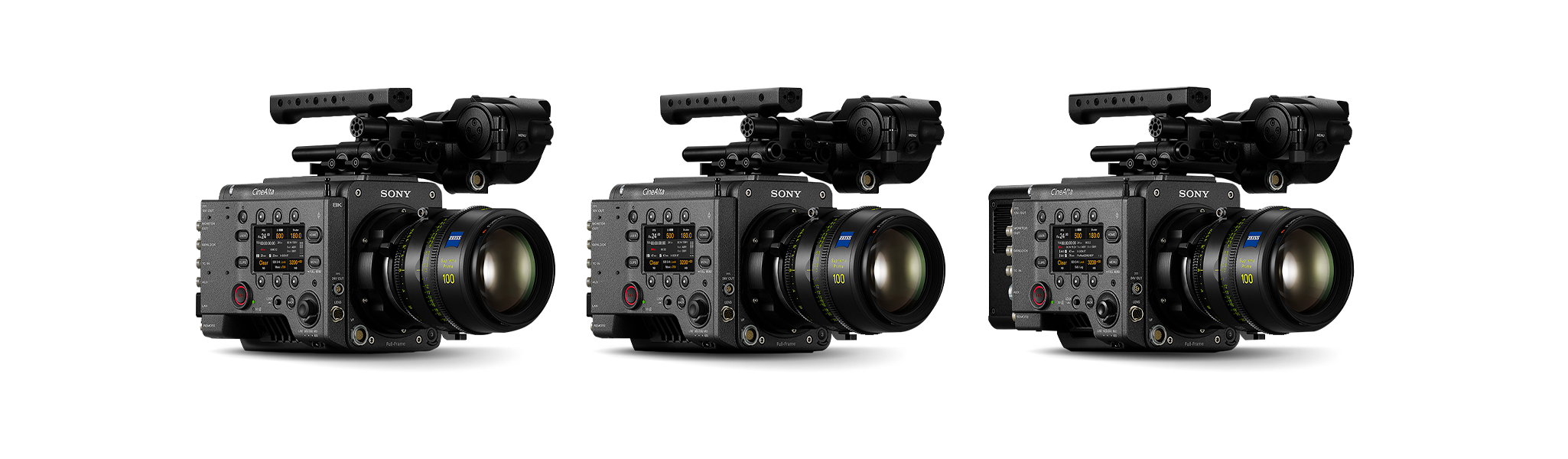 The VENICE camera range; VENICE, VENICE 2 (with 6K sensor) and VENICE 2 (with 8K sensor)