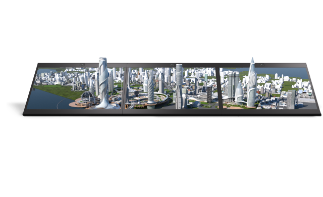 SRD images showing 3D image of modern city