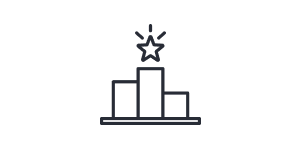 podium icon indicating competition