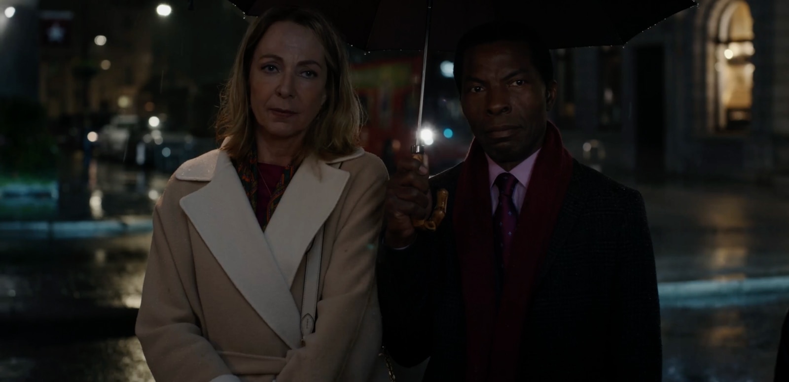 Allison Janney and Isaach de Bankolé in scene from The People We Hate at the Wedding