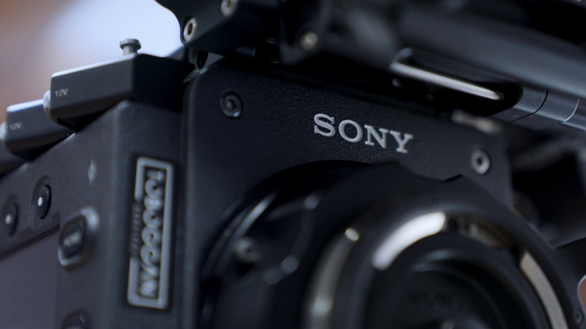 A close up of a Sony camera